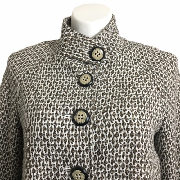 Maestro textured button front jacket. Size Large - Picture 4 of 8